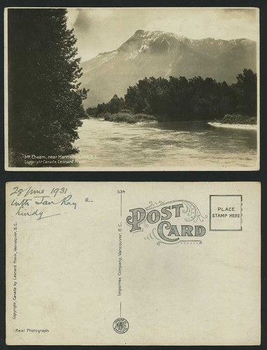 Canada 1931 old postcard - 1931, mt
