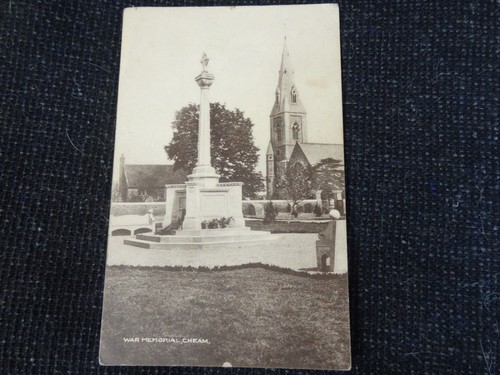 War memorial cheam - memorial, postcard