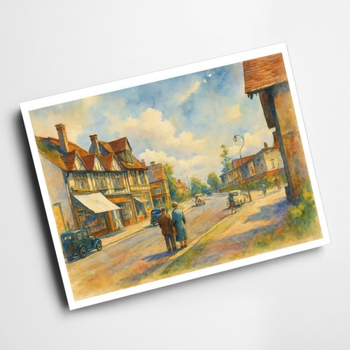 Print high street - street,, cheam