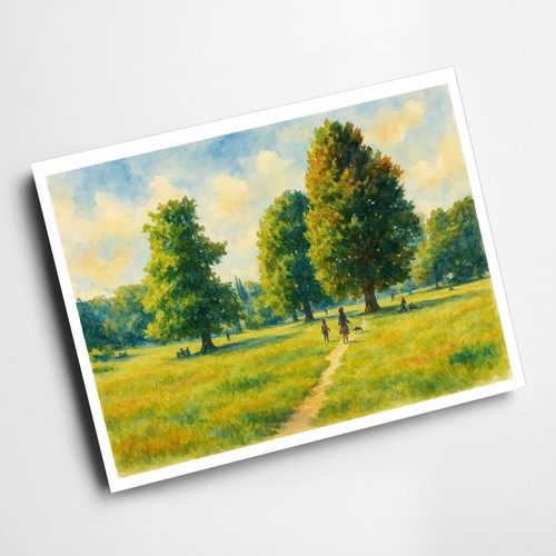 Print cheam park - a4,